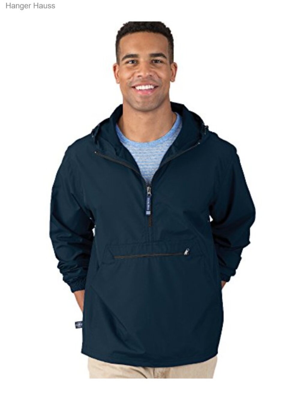 Unisex Packable Anorak Jacket Windbreaker Water Resistant